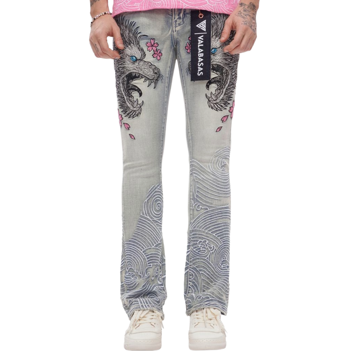 VALABASAS 'TENKA' STACKED DENIM (LT BLUE)