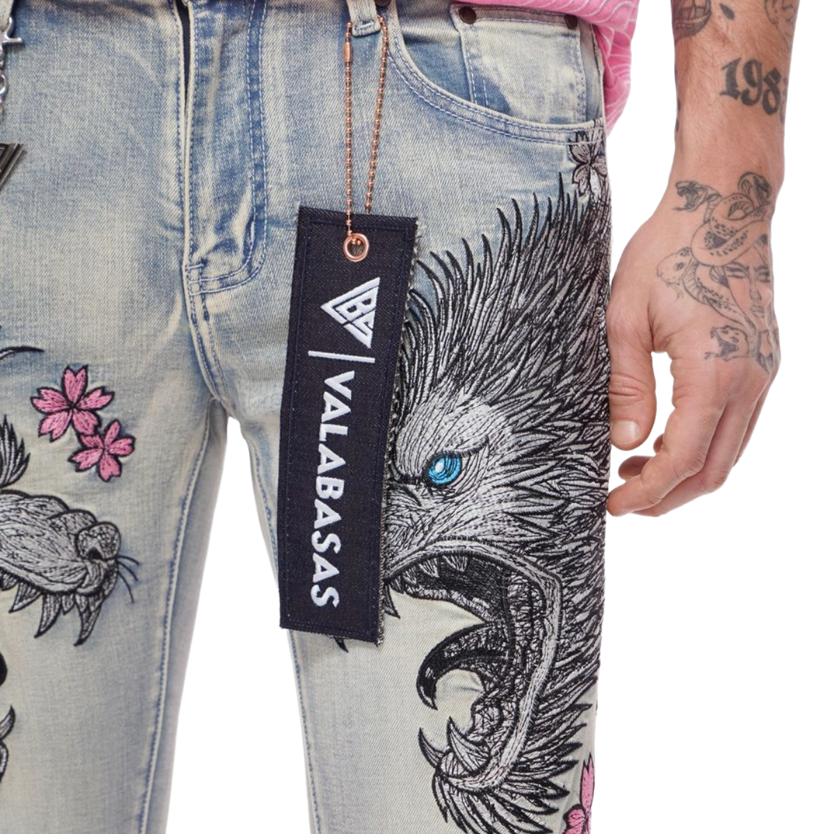 VALABASAS 'TENKA' STACKED DENIM (LT BLUE)