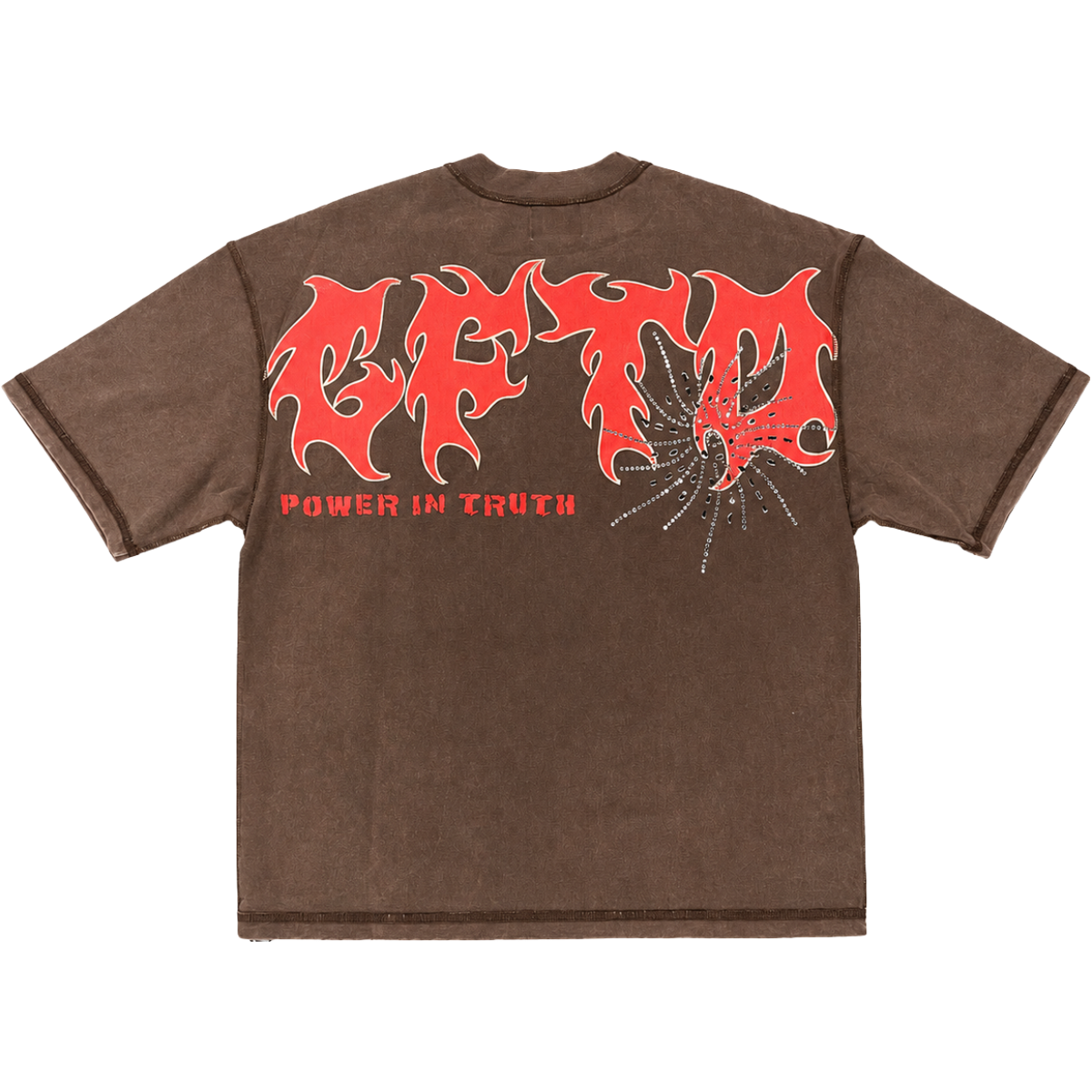 GFTD 'POWER IN TRUTH' SS TEE (BRWN)