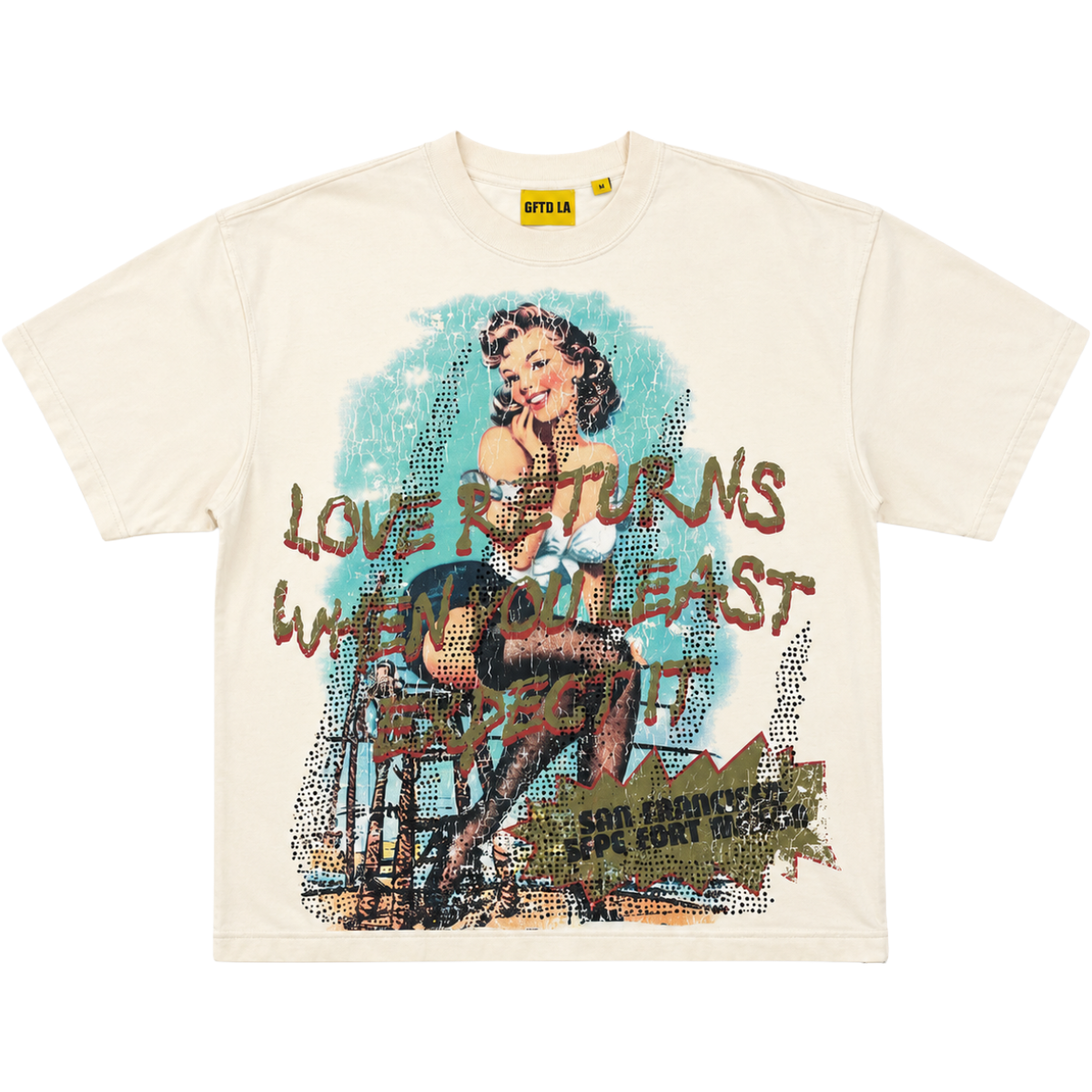 GFTD 'LOVE RETURNS' SS TEE (BONE)