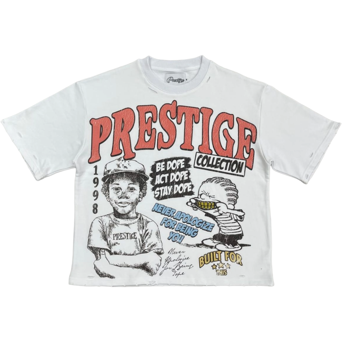 PRESTIGE 'DOPE' SS TEE (WHT)