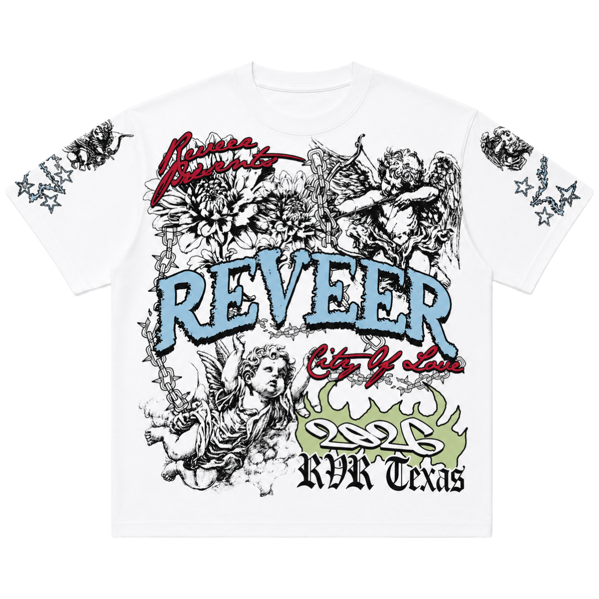 REVEER 'CITY OF LOVE' SS TEE (WHT)