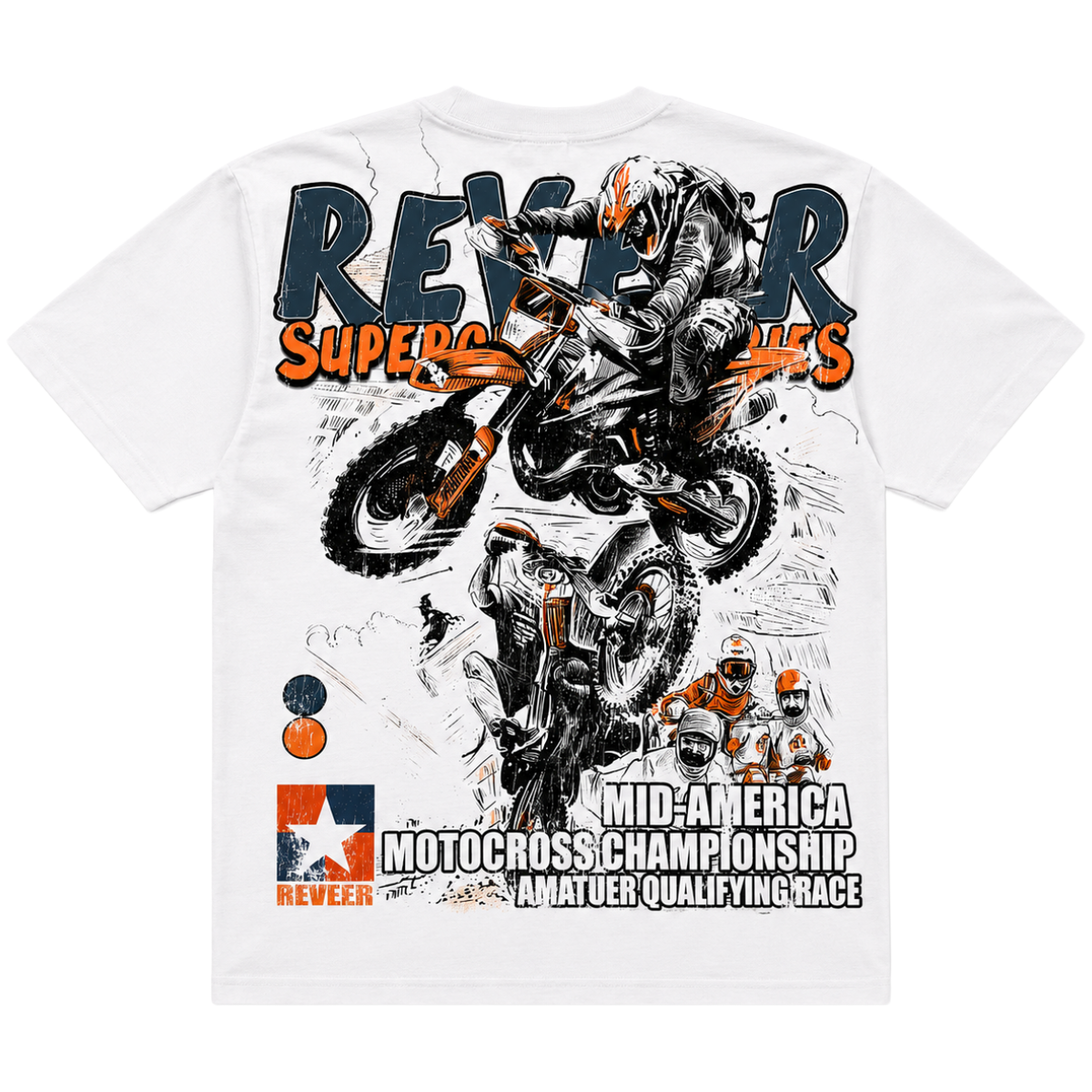 REVEER 'THROTTLE' SS TEE (WHT)