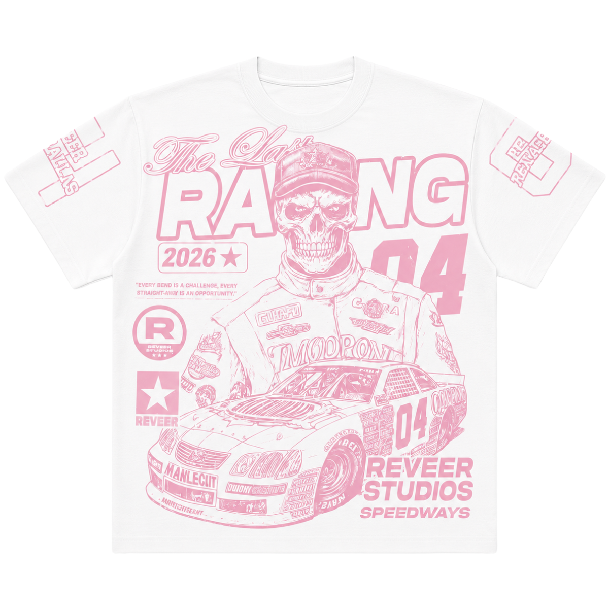 REVEER 'GHOST RACER' SS TEE (WHT)