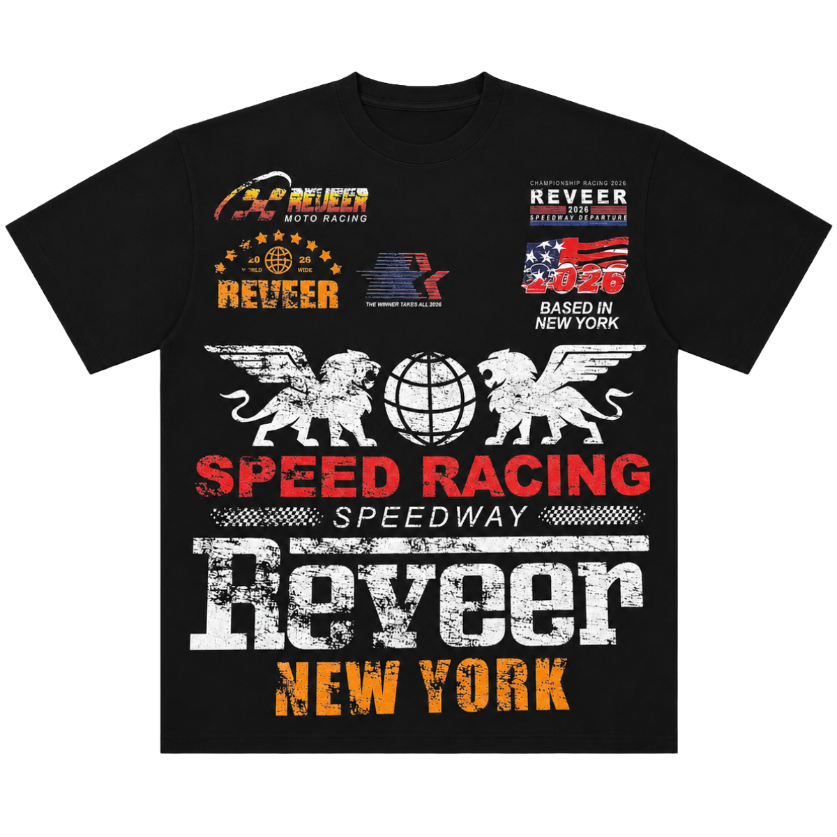 REVEER 'SPEEDWAY' SS TEE (BLK)