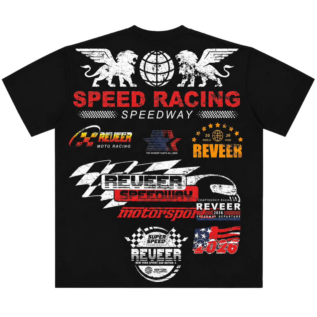 REVEER 'SPEEDWAY' SS TEE (BLK)