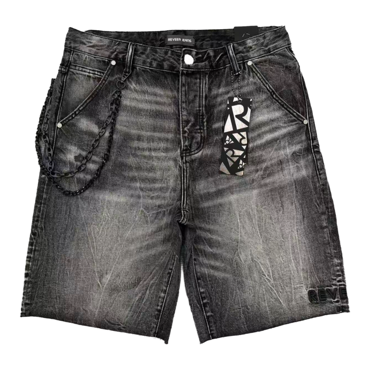 REVEER 'CORE' DENIM SHORTS (SHDW BLK)