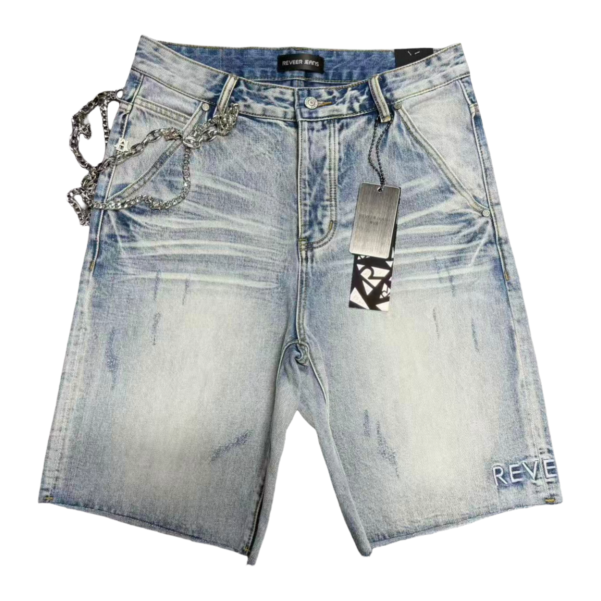 REVEER 'CORE' DENIM SHORTS (ICE BLUE)