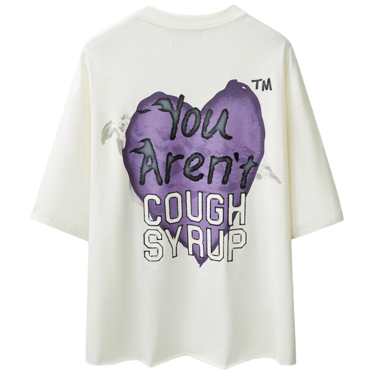 HP WHITE 'COUGH SYRUP MOTOR RACER' TEE (ALOCS X HP)