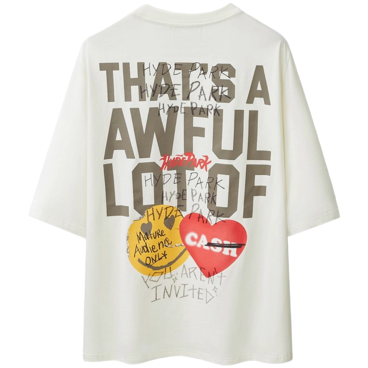HP WHITE 'STICKERED UP' TEE (ALOCS X HP)