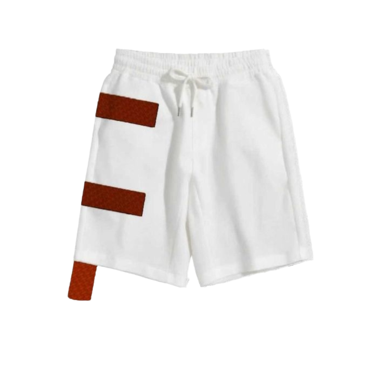 SD 'SHARK BITE' SHORTS (WHT/RED)