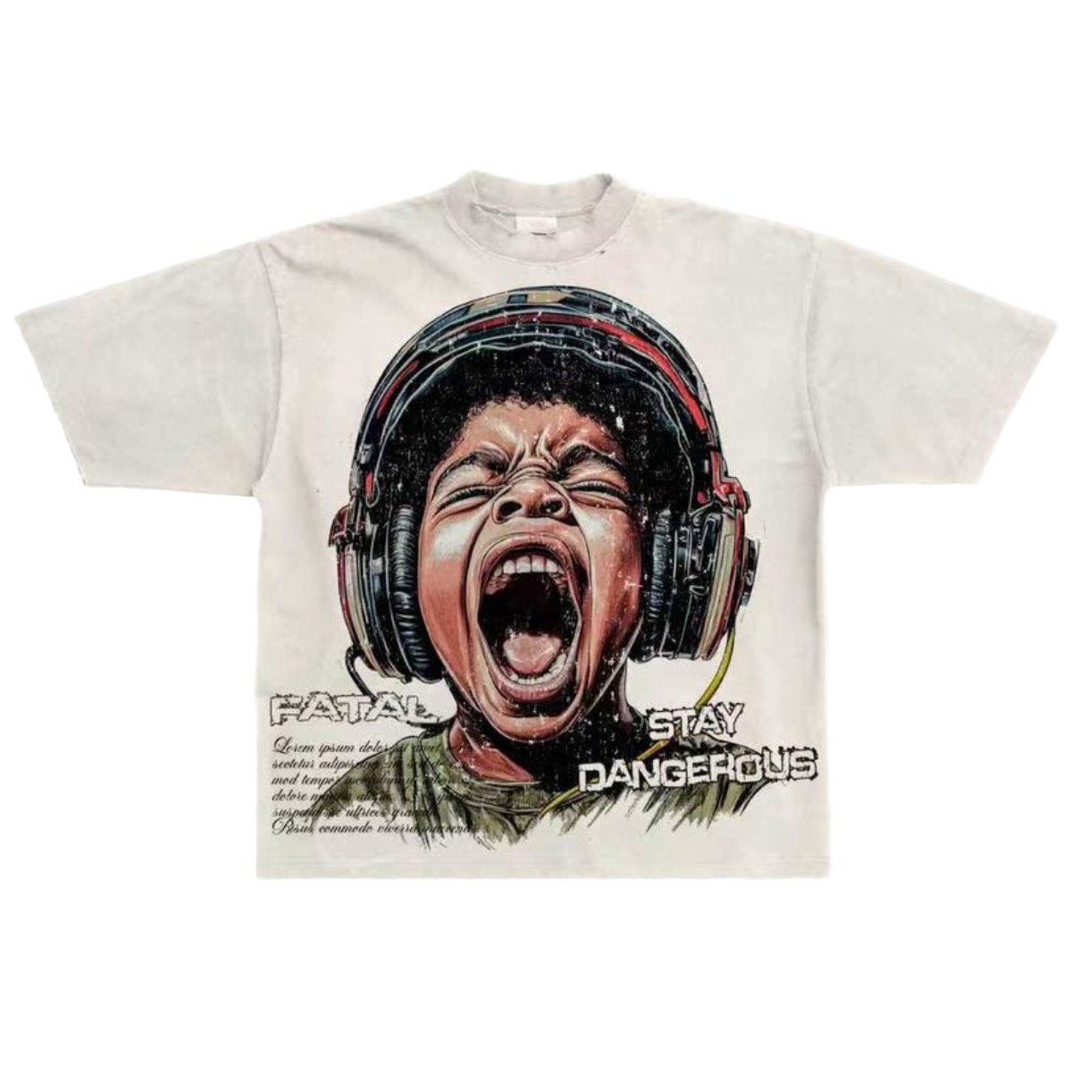 SD 'TURN ME UP' SS TEE (WHT)