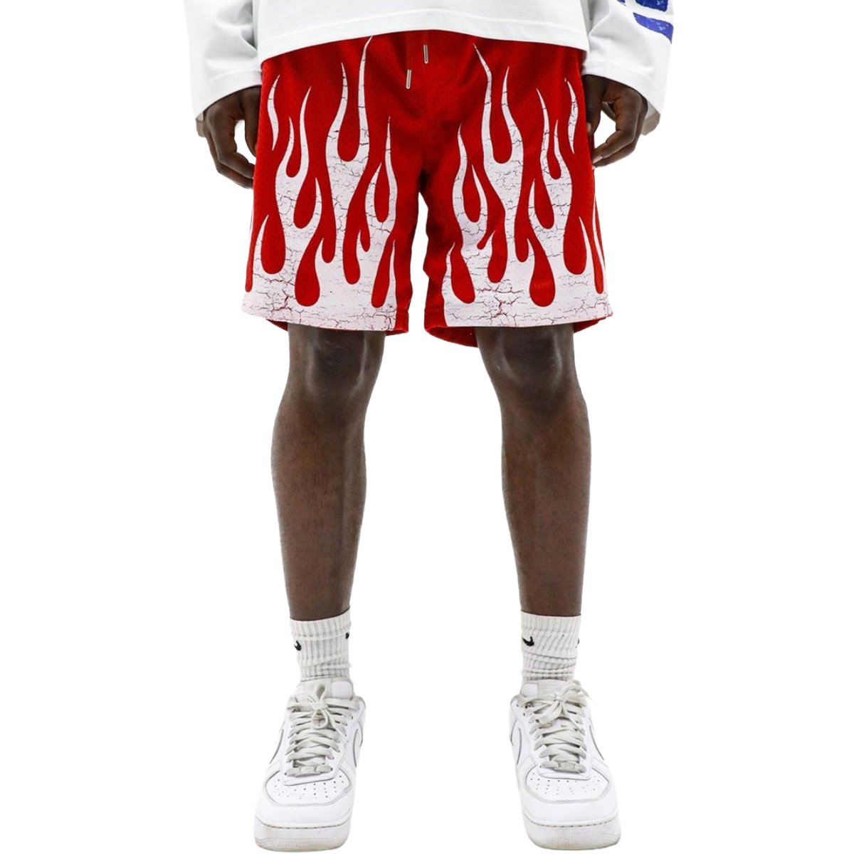 HD 'FLAME' MESH SHORTS (RED)