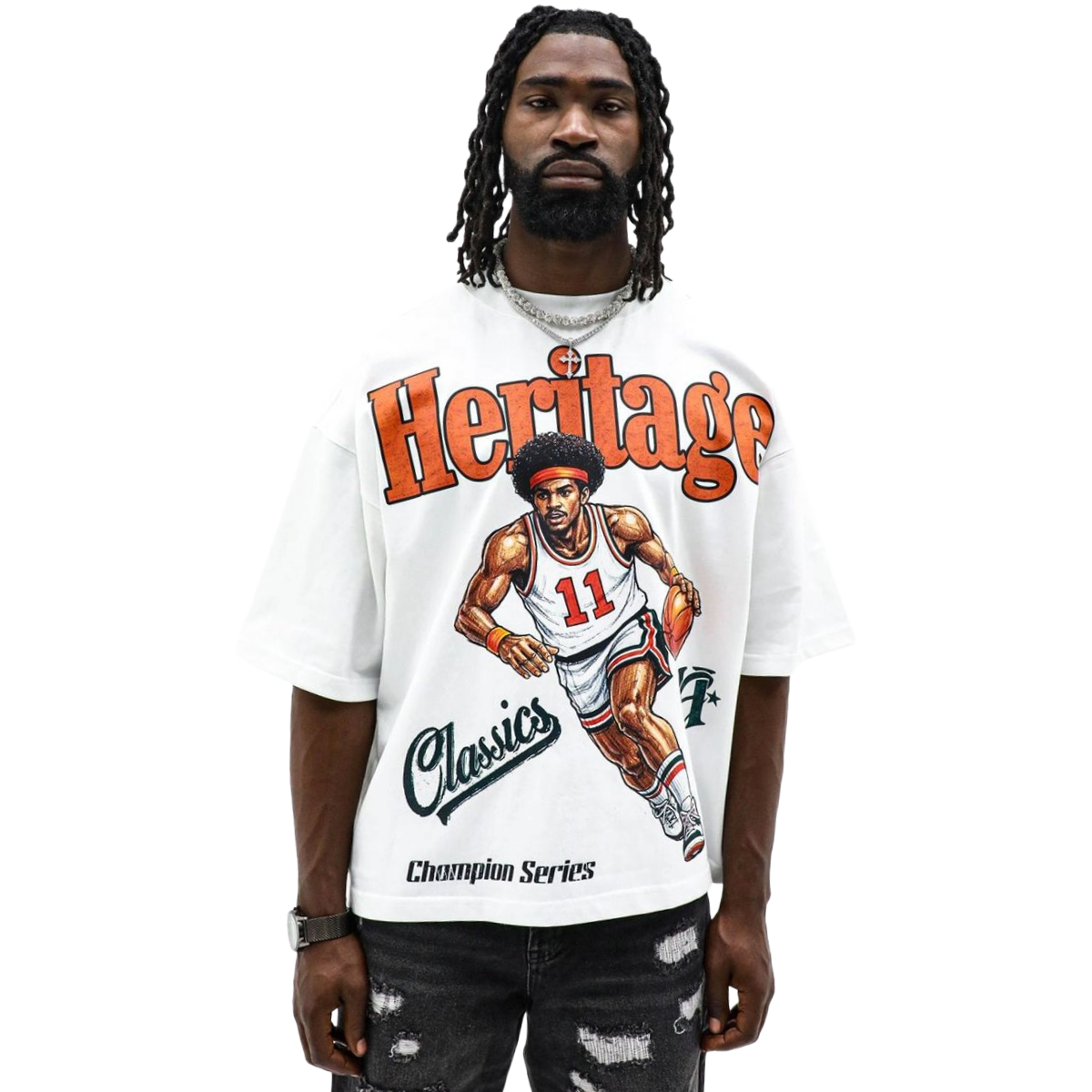 HD 'HOOPER' SS TEE (WHT)