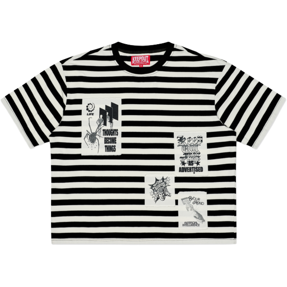 KOFL 'GIFTED' SS STRIPED TEE (BLK/WHT)