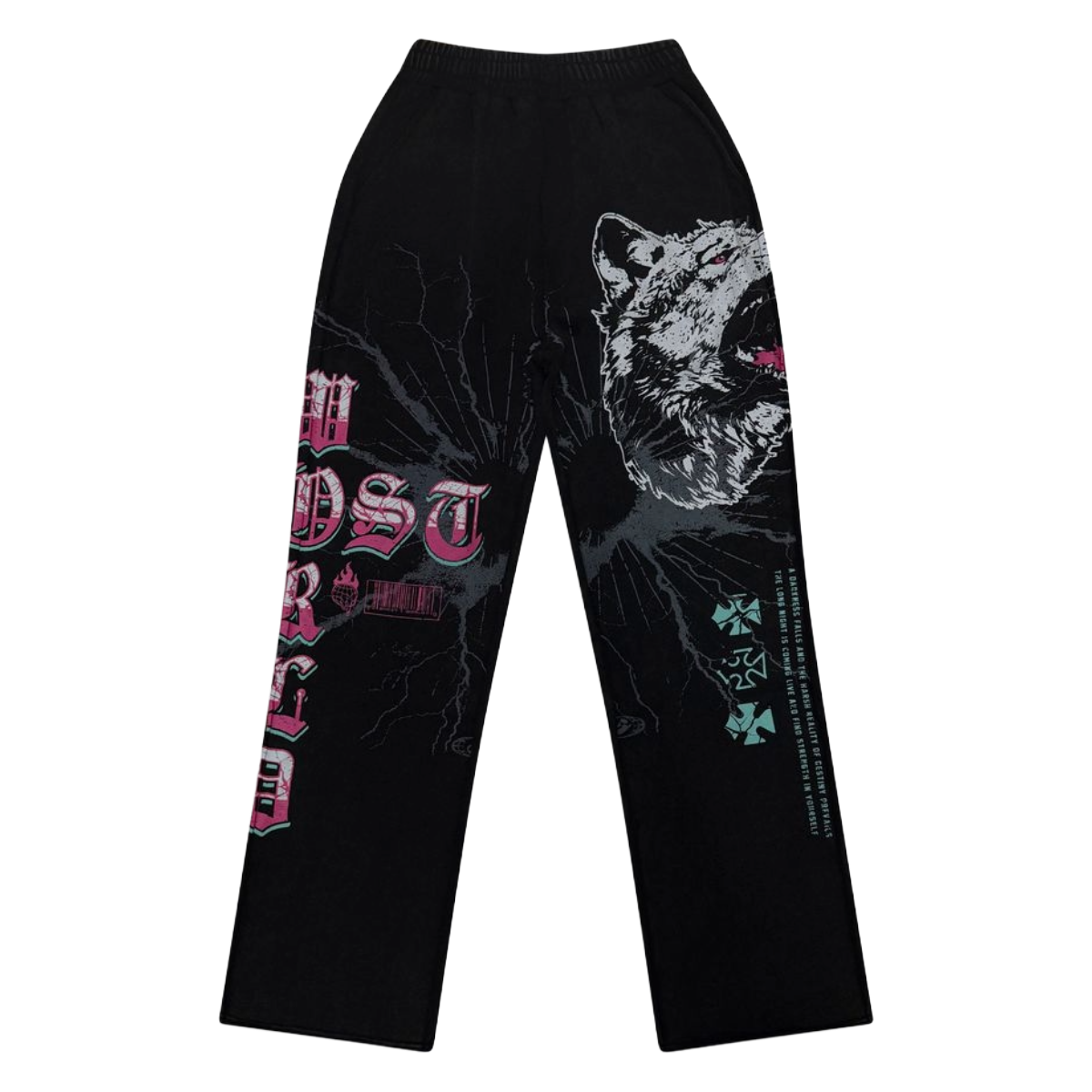 GW 'WOLFPACK' SWEATPANTS (BLK)