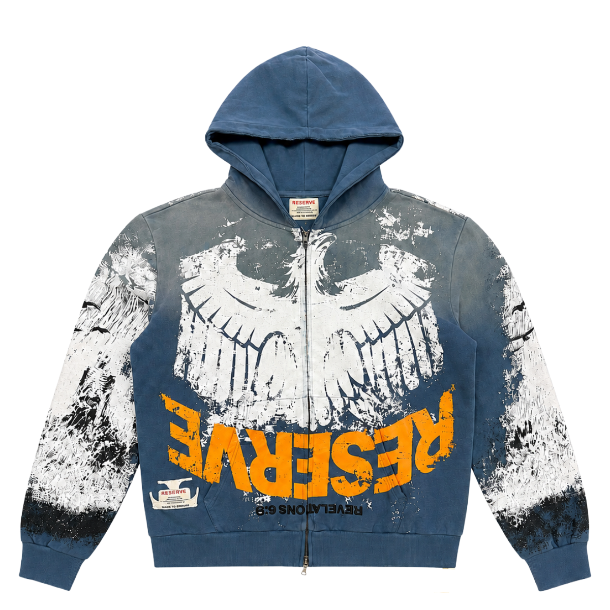 RESERVE 'PAIL HORSE' ZIP-UP HOODIE (BLU)