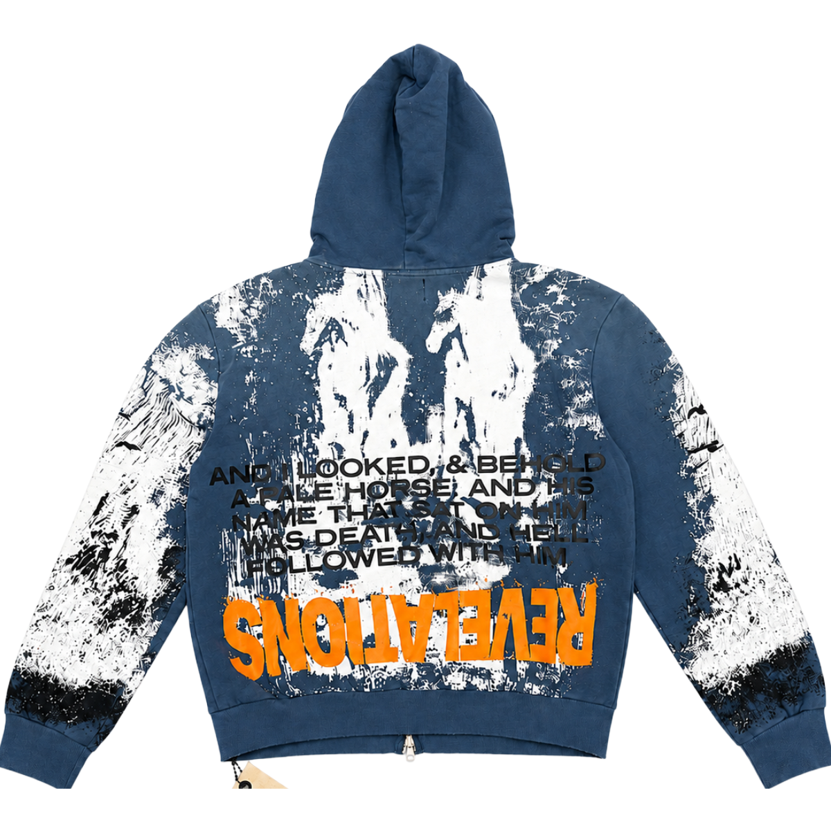 RESERVE 'PAIL HORSE' ZIP-UP HOODIE (BLU)