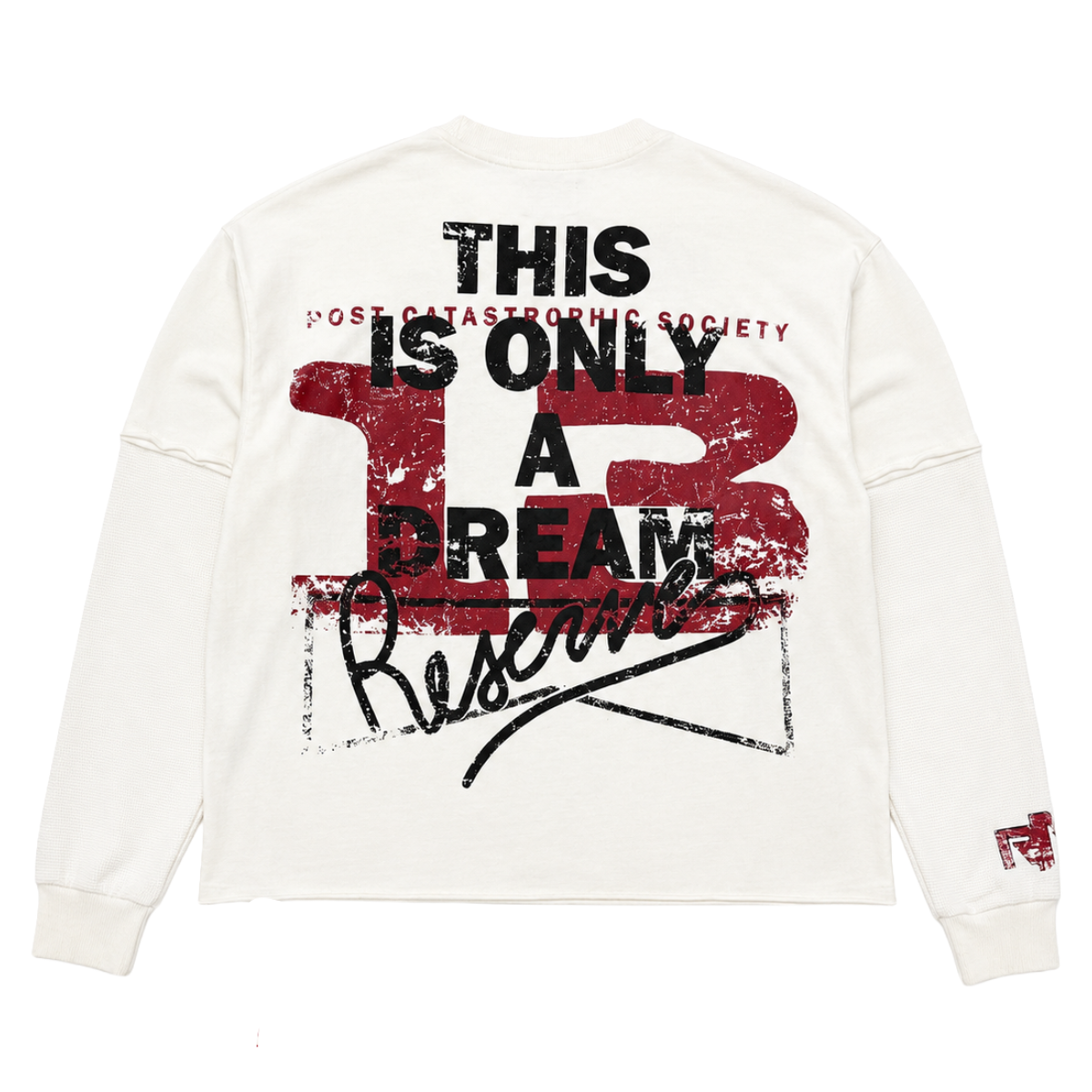 RESERVE 'SOCIETY' CREW LS THERMAL (WHT)