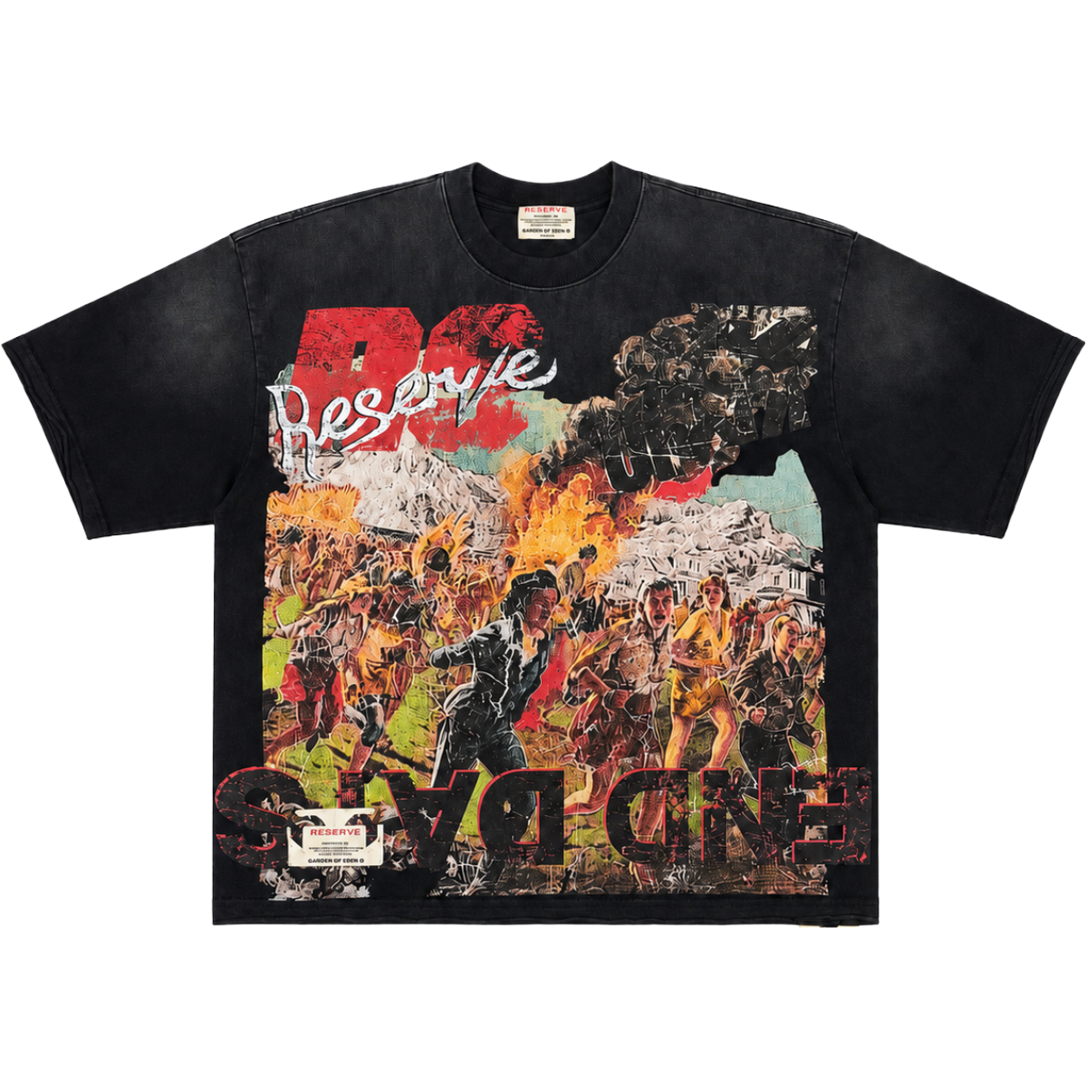 RESERVE 'CATASTROPHIC' SS TEE (BLK)