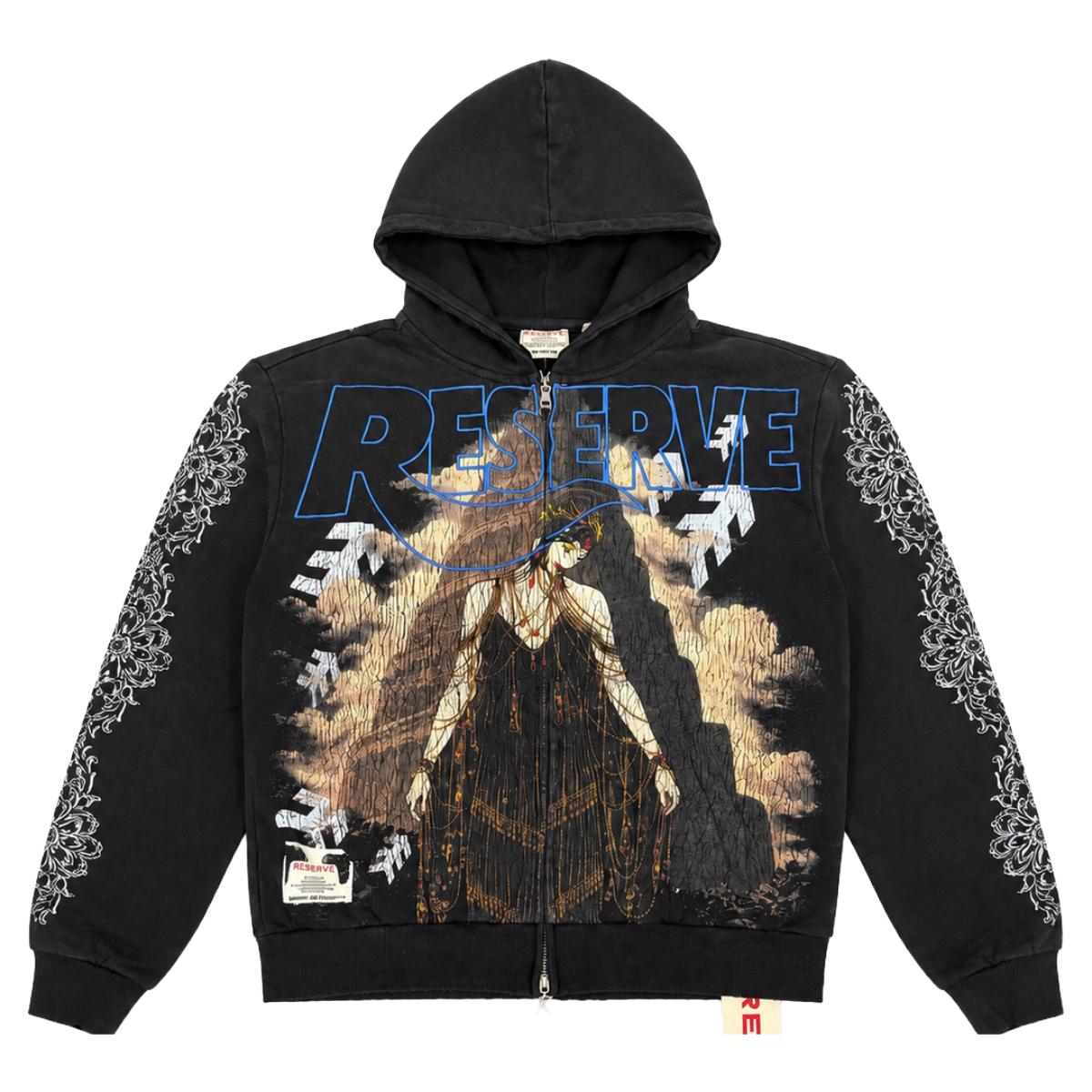RESERVE 'BABYLON' ZIP-UP HOODIE (BLK)