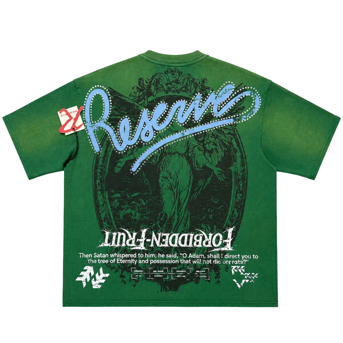 RESERVE 'FORBIDDEN' SS TEE (GRN)