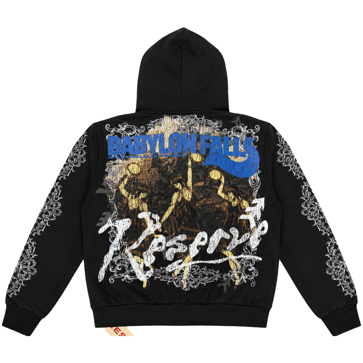 RESERVE 'BABYLON' ZIP-UP HOODIE (BLK)