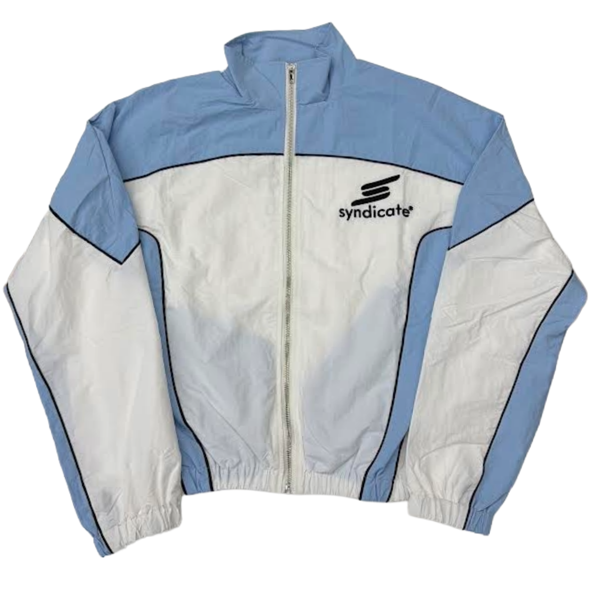 SYNDICATE NYLON JACKET (BBY BLUE/WHT)