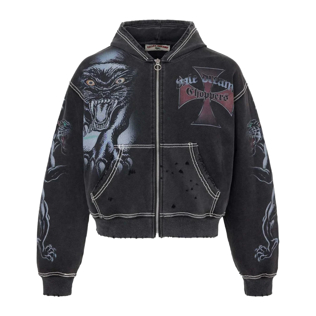 VALE 'HARDY BOY' ZIP-UP HOODIE (BLK)