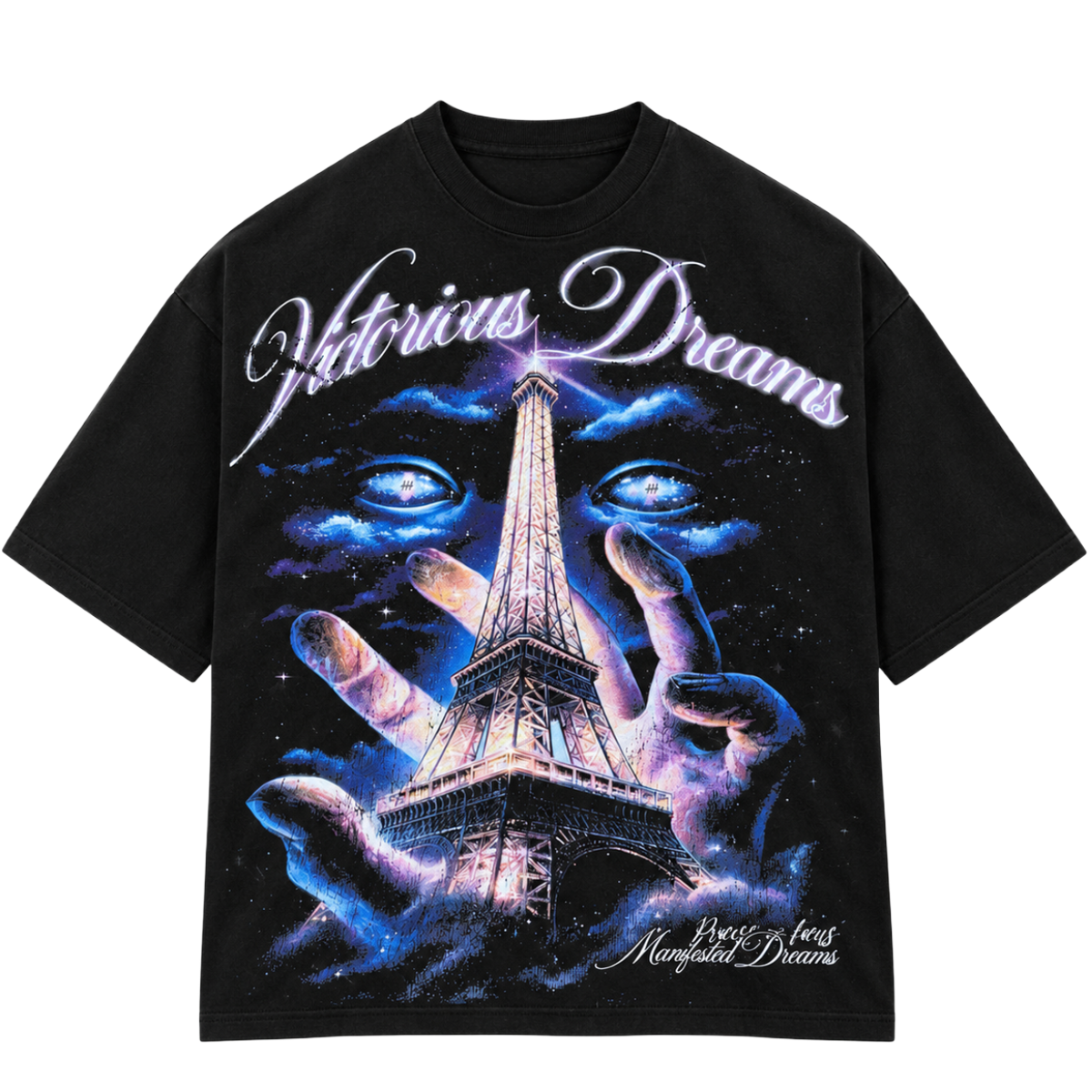 VTILTED 'PARIS' SS TEE (BLK)