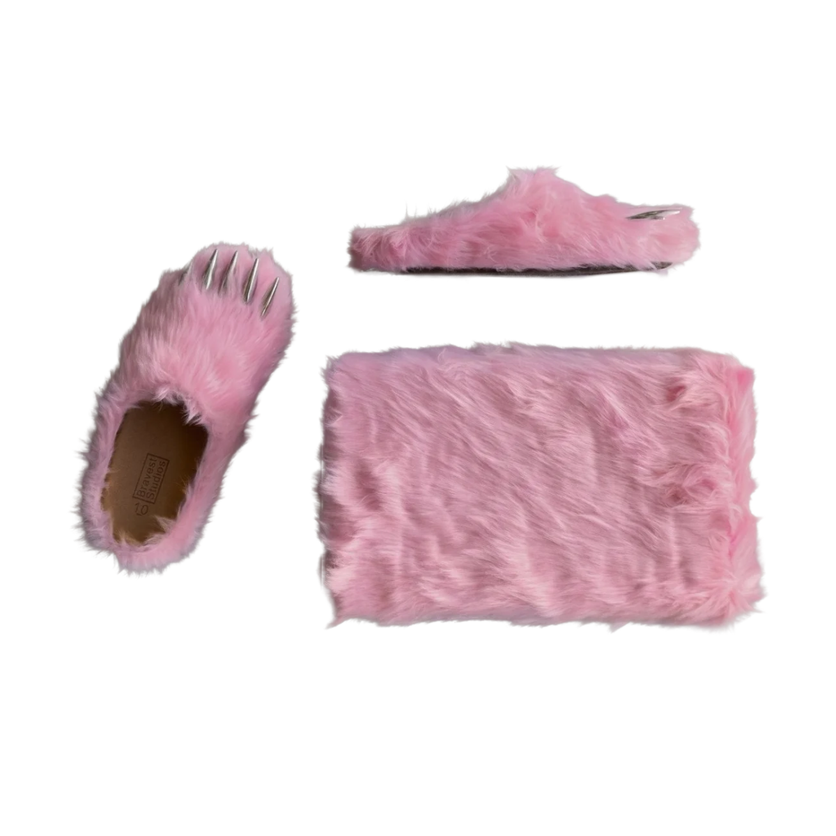 BRAVEST STUDIOS BEAR CLAW MULES (PNK)