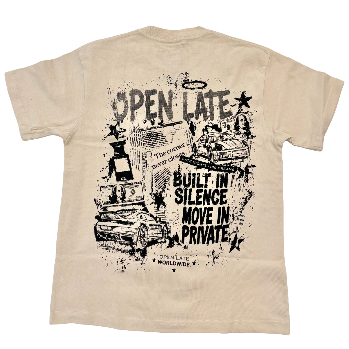 NC 'BUILT IN SILENCE' SS TEE (BONE)