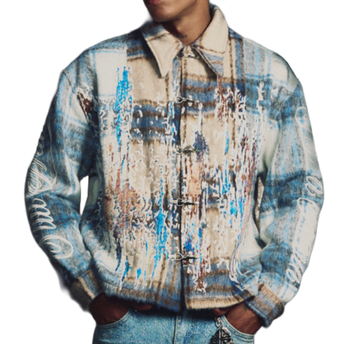 GUAPI 'ARCTIC SPLATTER' JACKET (BLU/TAN)