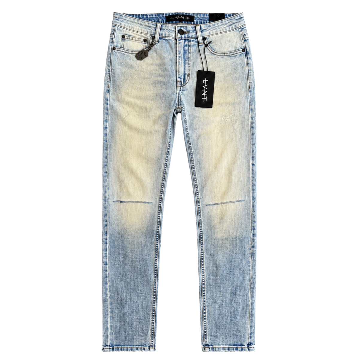 LVNT "YELLOW BLUE" SKINNY DENIM