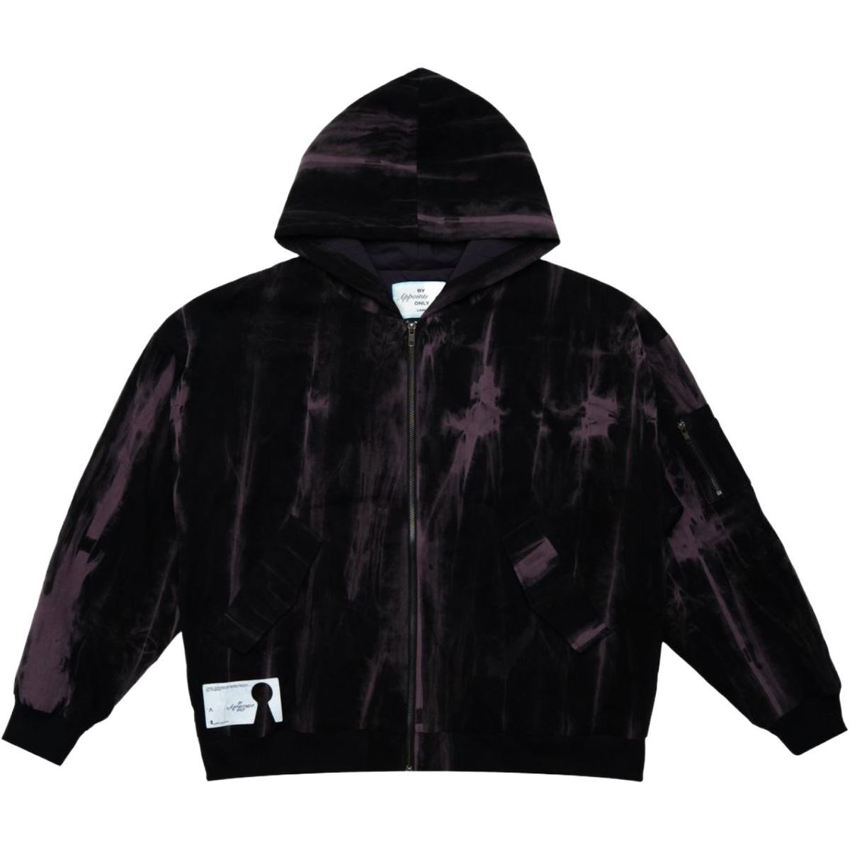 BAO 'MARCO' BOMBER HOODIE (BLCH PRPL)