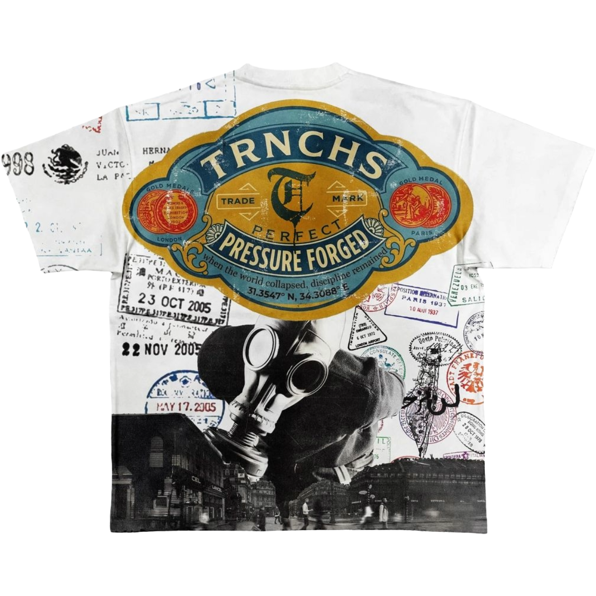 TRNCHS 'SURVIVAL BEGINS' SS TEE (WHT)