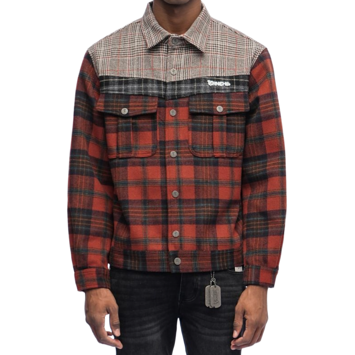 TRNCHS 'HERITAGE' LS BUTTON UP (ORNG)