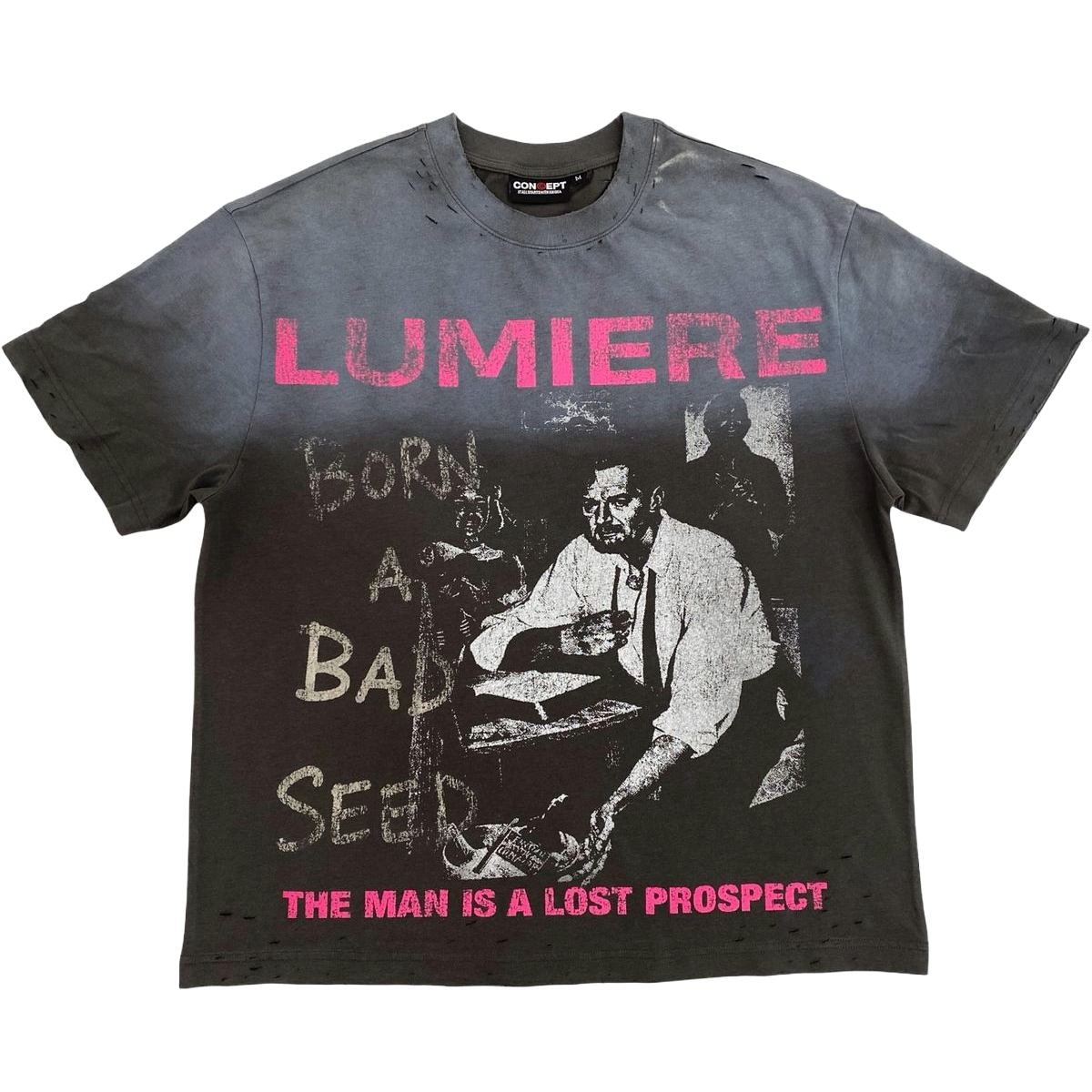 CONCEPT 'BAD SEED' SS TEE (GRY WASH)