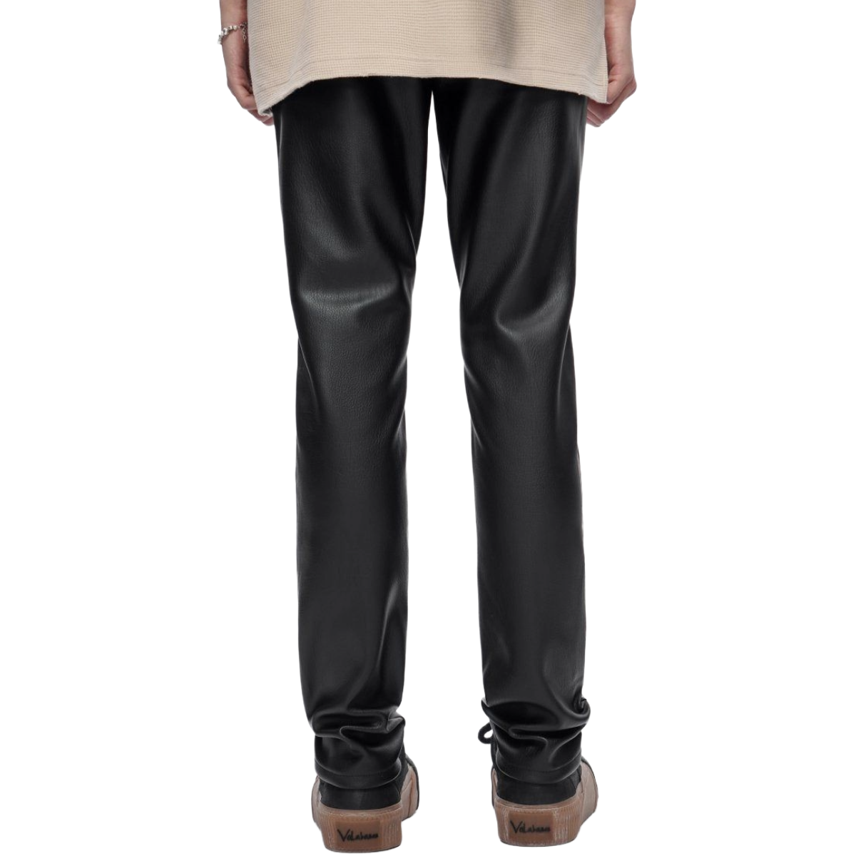 VALABASAS 'MR.SLIM' LEATHER JEANS (BLK)