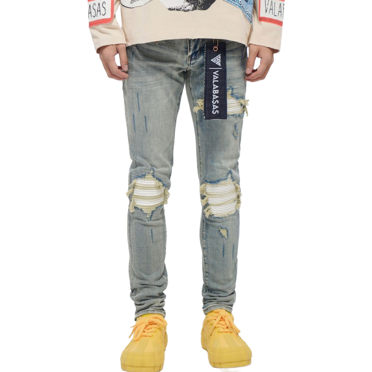 VALABASAS 'SOLMERE' SKINNY DENIM (LT BLU)