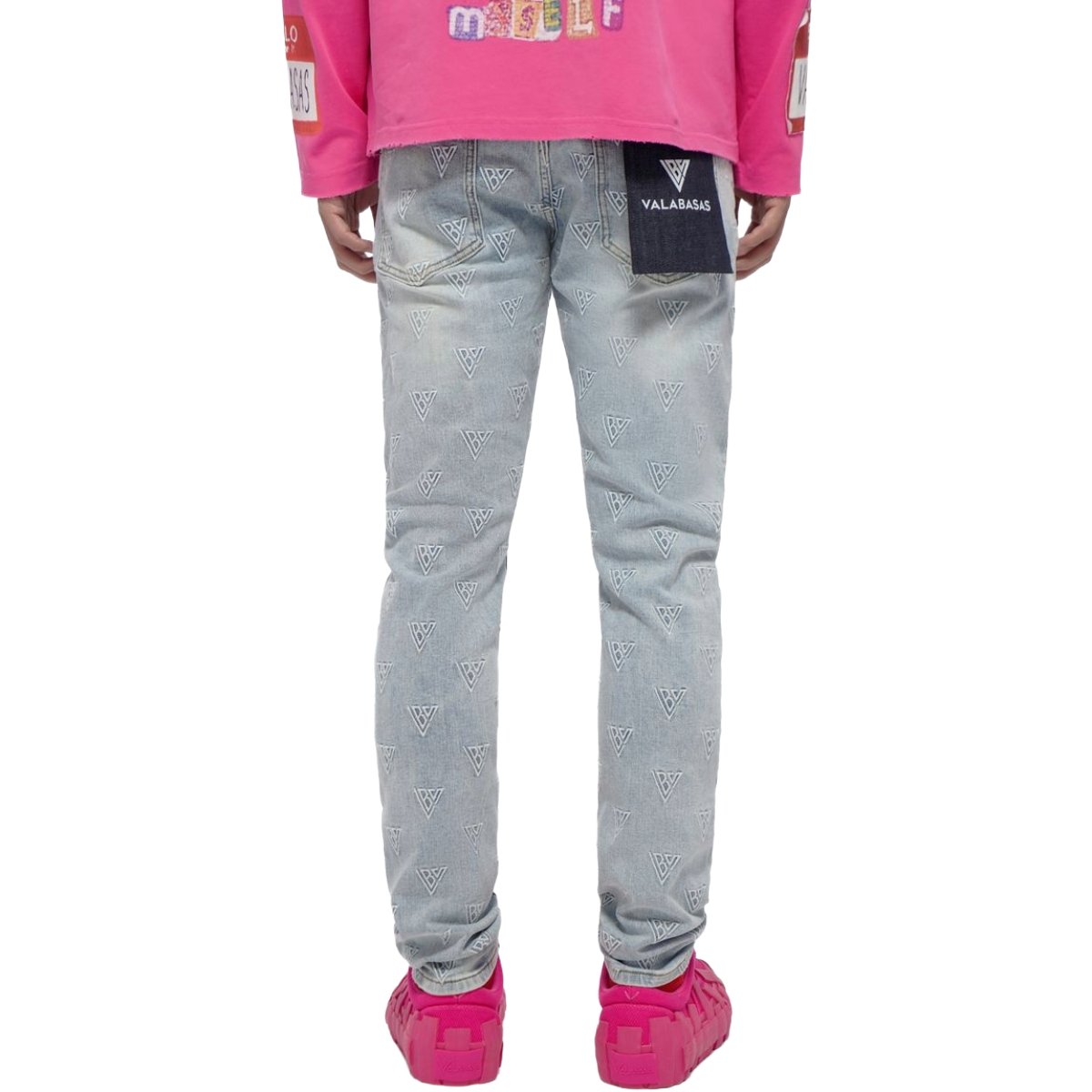 VALABASAS 'CAELUNE' SKINNY DENIM (LT BLUE)
