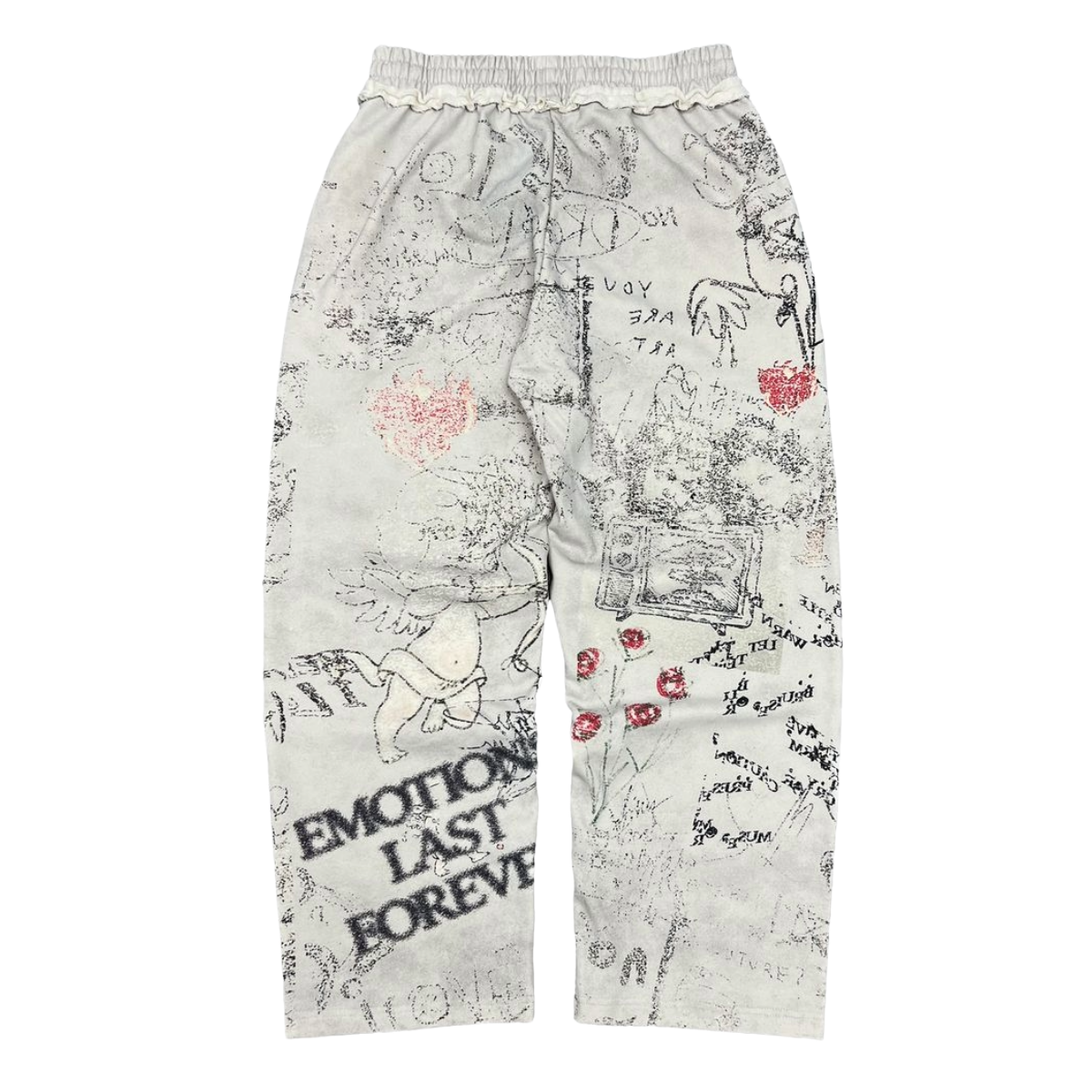 ME 'LAST FOREVER' SWEATPANTS (WHT)
