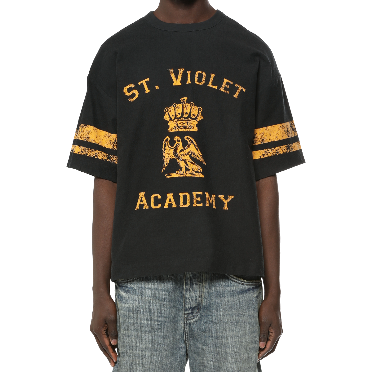 PURPLE HWT TEXTURED SS JERSEY (BLK)
