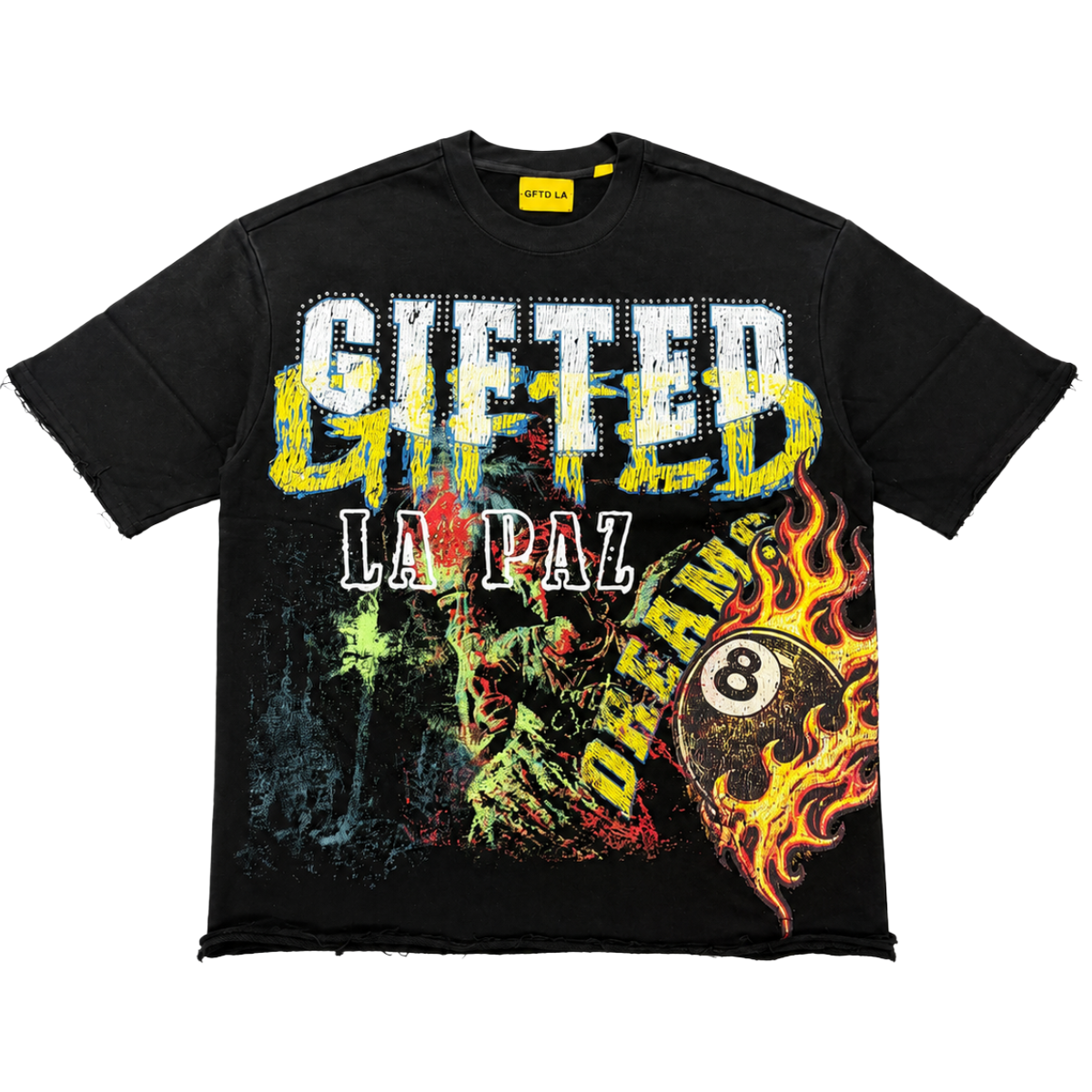 GFTD 'DREAMS' FRENCH TERRY SS TEE (BLK)