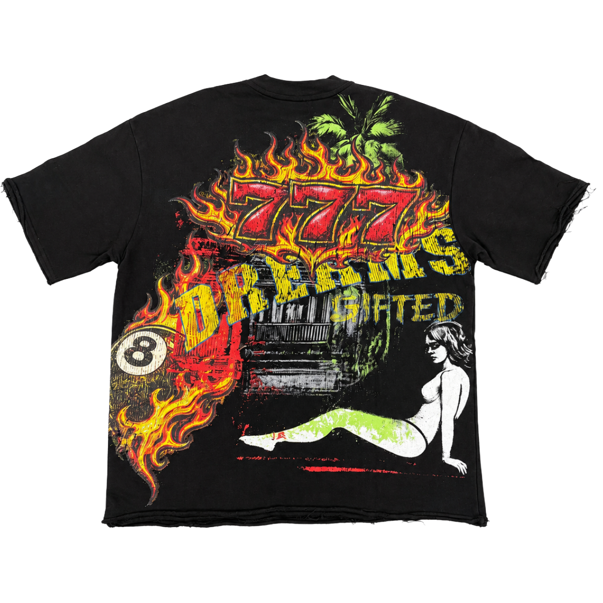 GFTD 'DREAMS' FRENCH TERRY SS TEE (BLK)