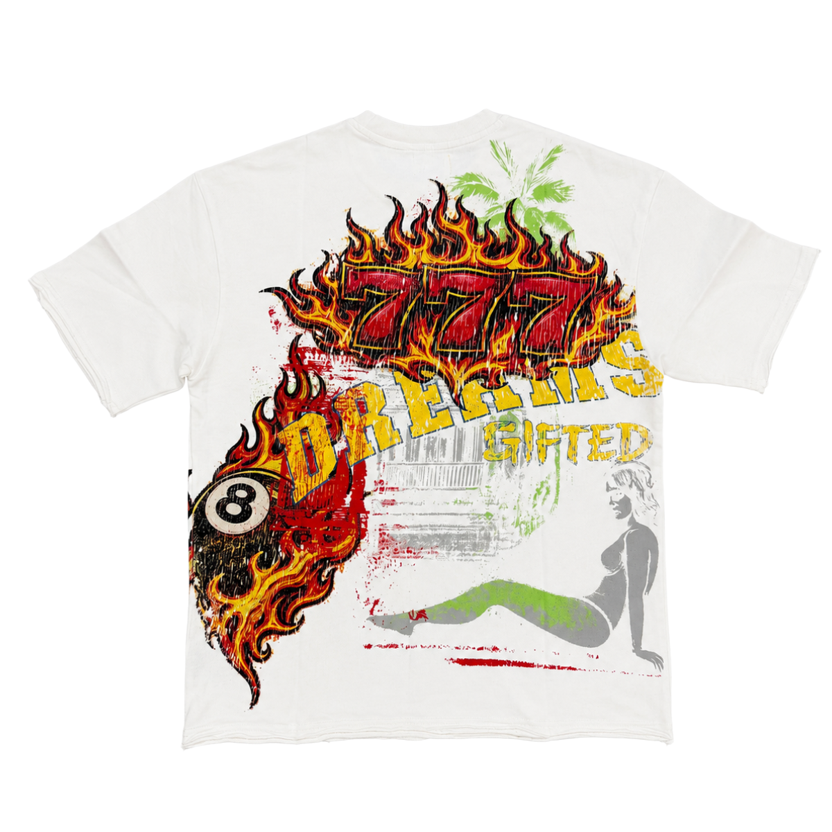 GFTD 'DREAMS' FRENCH TERRY SS TEE (WHT)