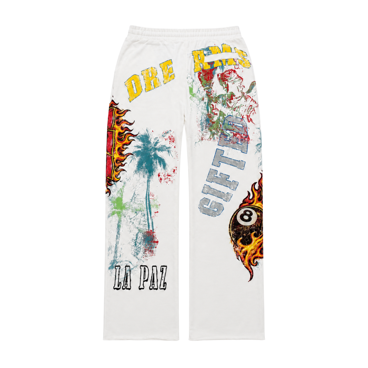 GFTD 'DREAMS' SWEATPANTS (WHT)