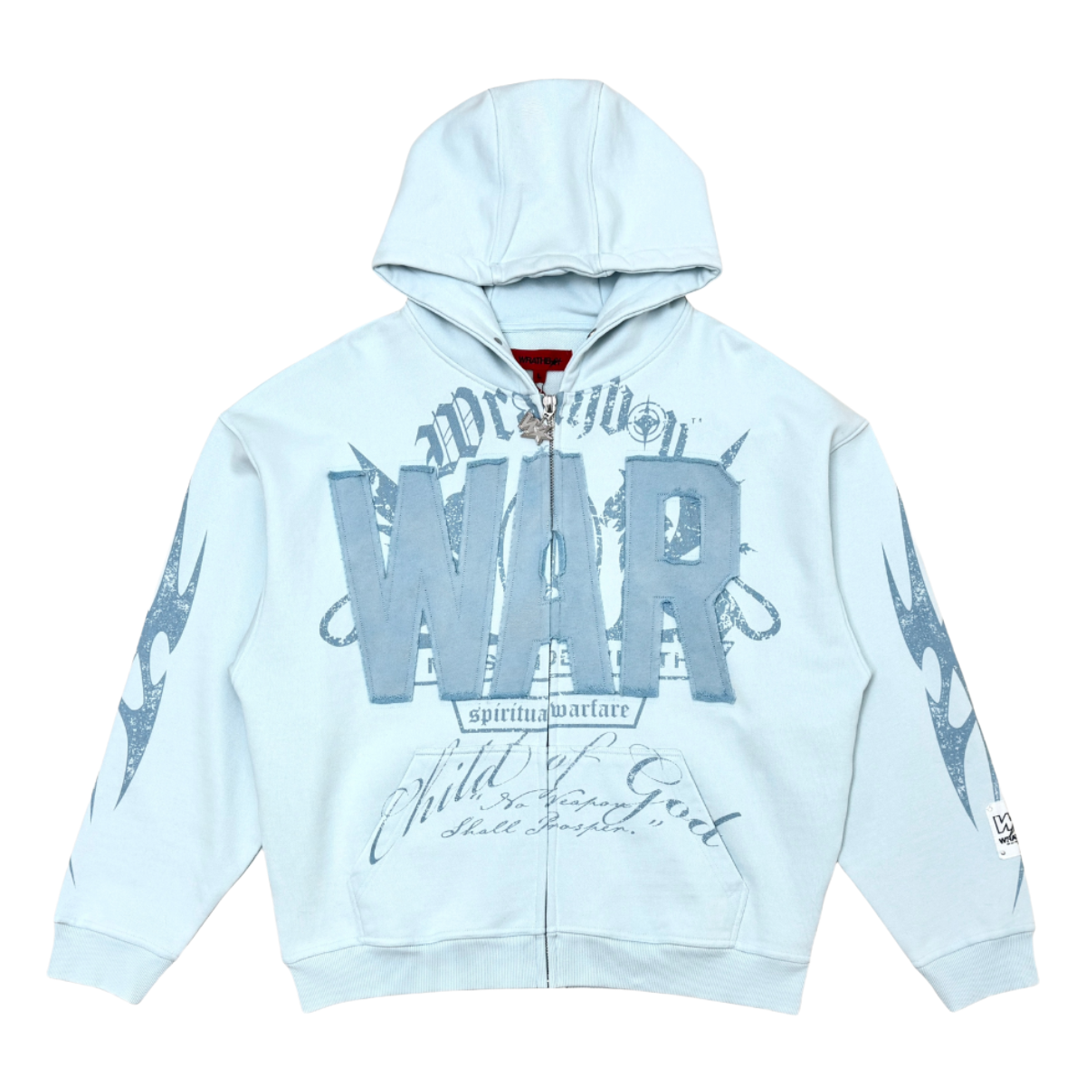 WR 'HARD TO KILL HOODIE' (LT BLU)