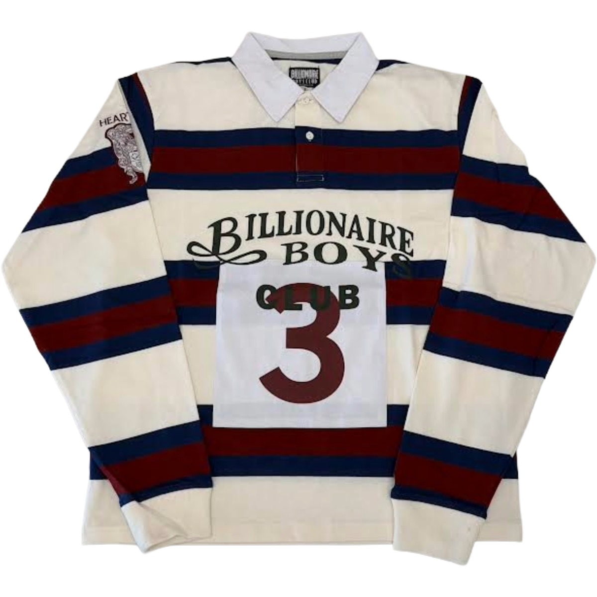 BB 'RUGS' LS KNIT (WHT/RED)