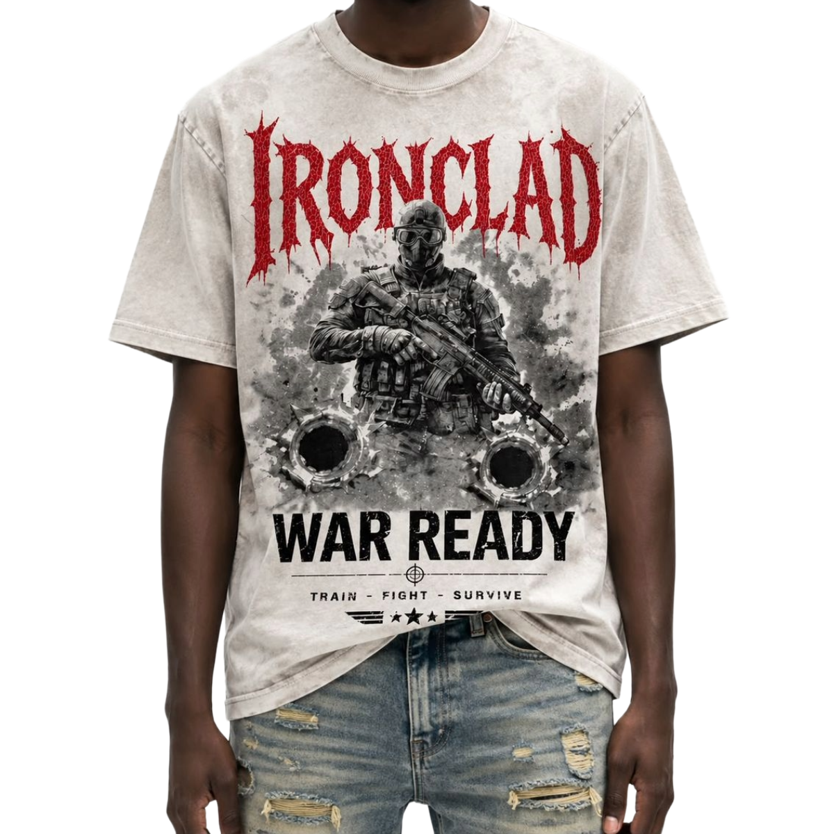 REELISTIK 'IRONCLAD' SS TEE (DTY WHT)